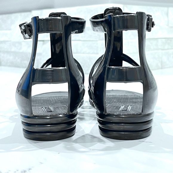 MARC JACOBS | Rubber Gladiator Jelly Sandals in Black | Size 7 | IT 37 - Picture 7 of 15
